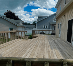 deck pressure washing, gutter cleaning, handyman deck staining,